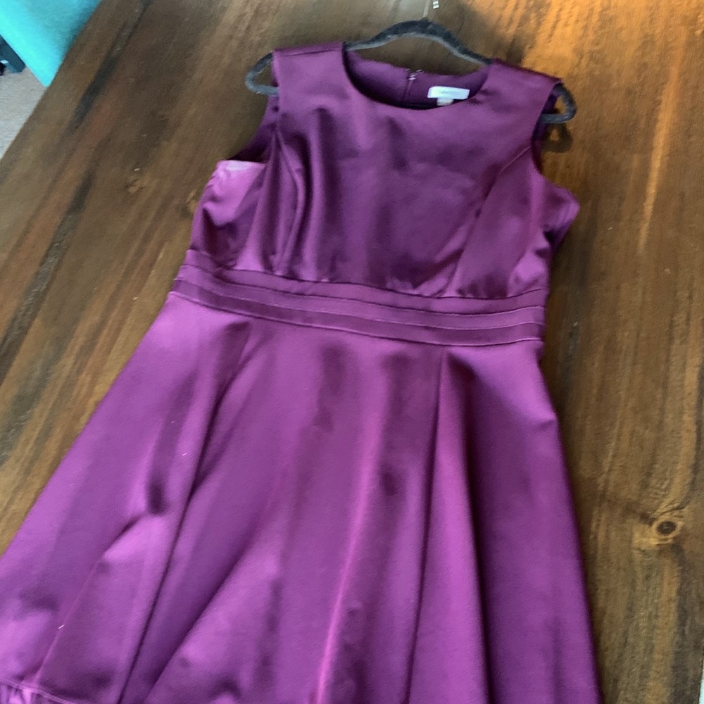 Calvin Klein A line purple dress